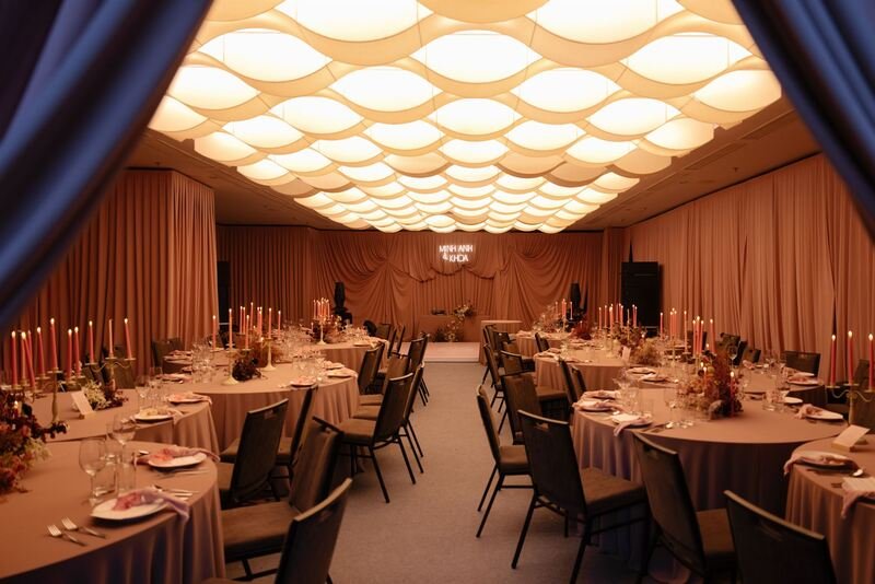 Không gian sảnh tiệc linh hoạt cho nhiều phong cách decor tại khách sạn Wyndham Legend Halong